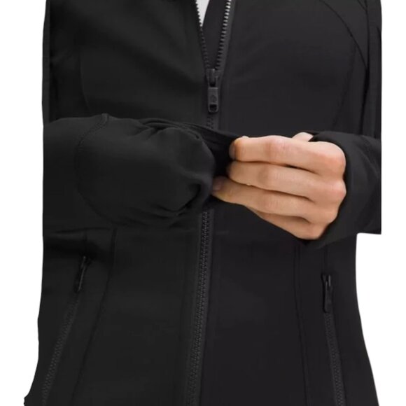Lululemon Hooded Define Jacket Black Nulu Slim Fit Zip Up Size 6 - Picture 10 of 12